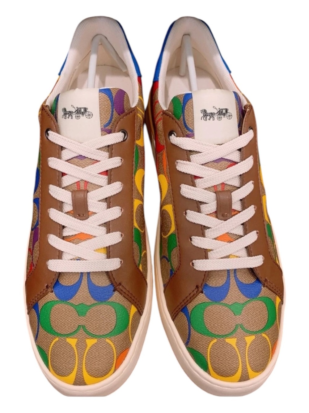 Coach Multicolor Low Clip Signature Sneakers Multicolor New Size 10.5 Men/Unisex - Picture 3 of 4